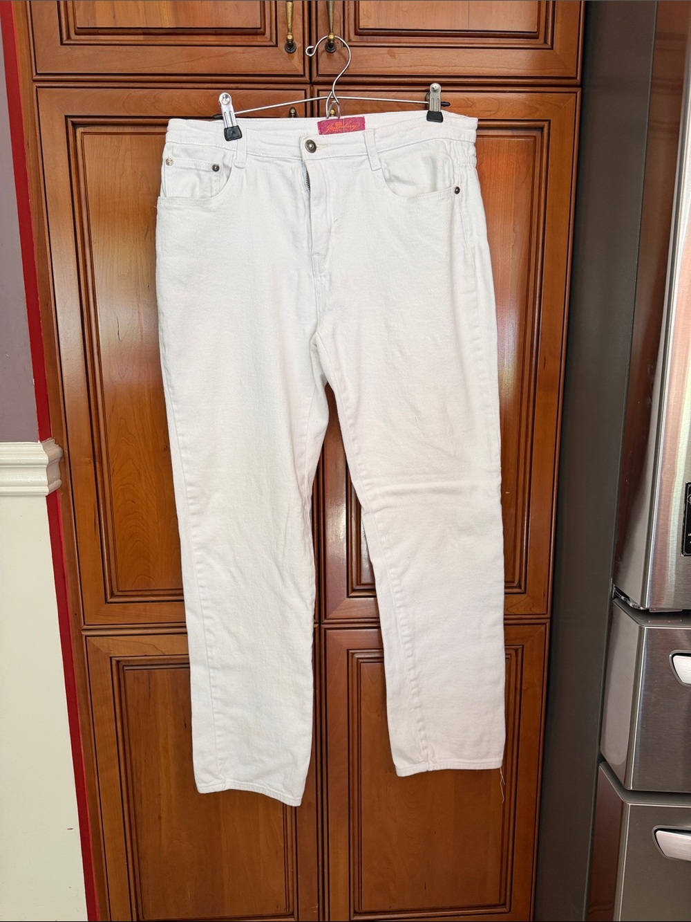 Women's White Skinny Jeans - Classic Slim Fit size 12